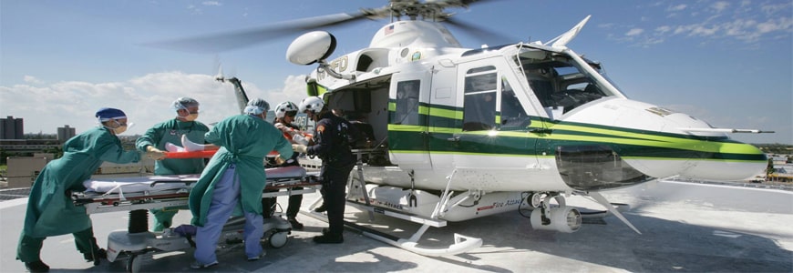 air ambulance helicopter